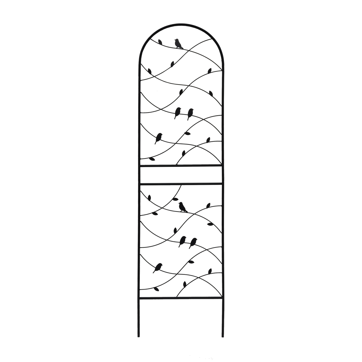 2 Pack Metal Garden Trellis 71" x 19.7" Rustproof Outdoor Plant Support