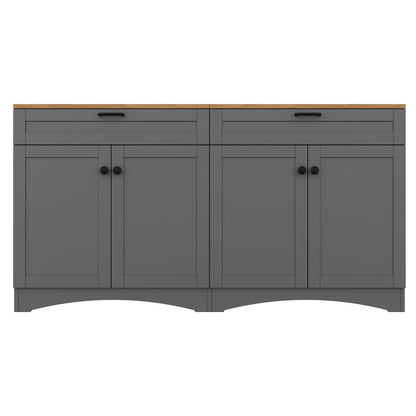On-Trend Farmhouse TV Stand with 2 Drawers for TVs Up to 70"