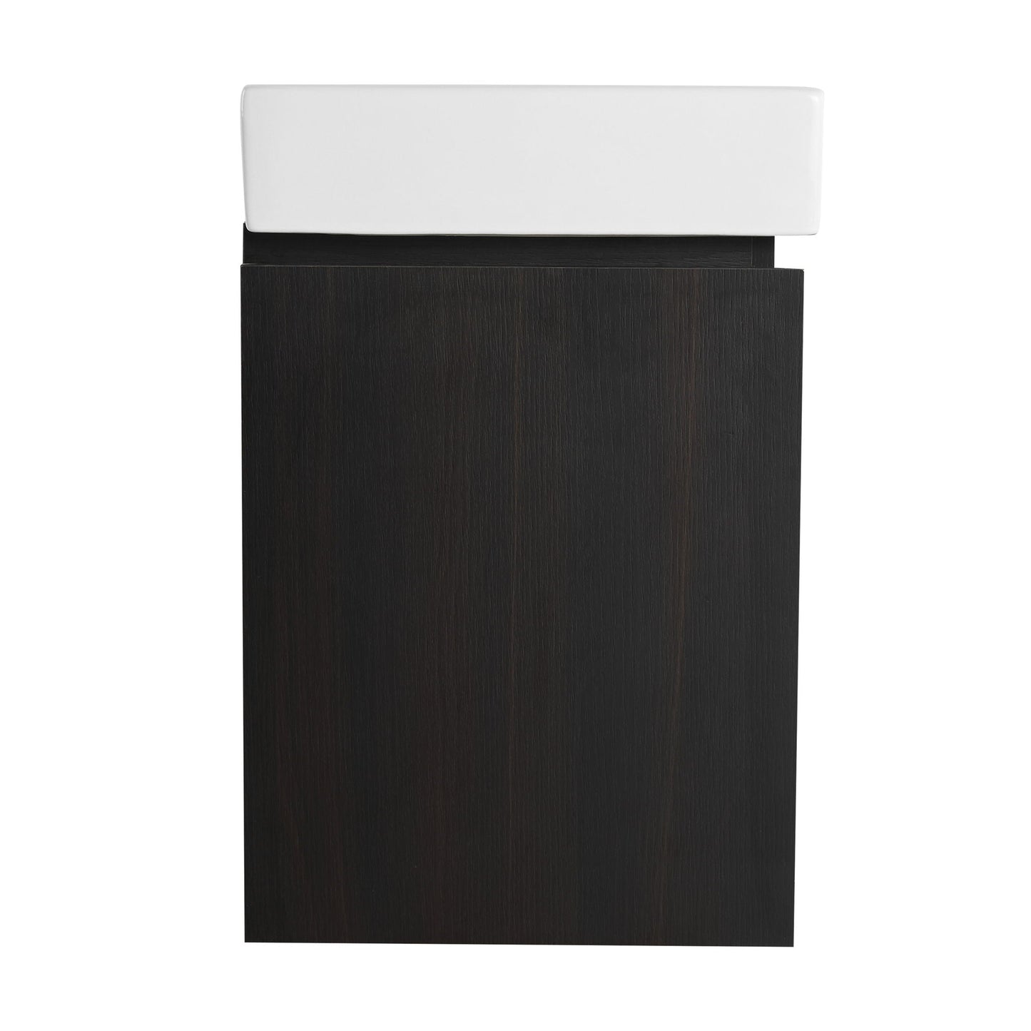 Modern Bathroom Vanity With Ceramic Basin, Wall Mounted Floating Sink Combo, Storage Cabinet