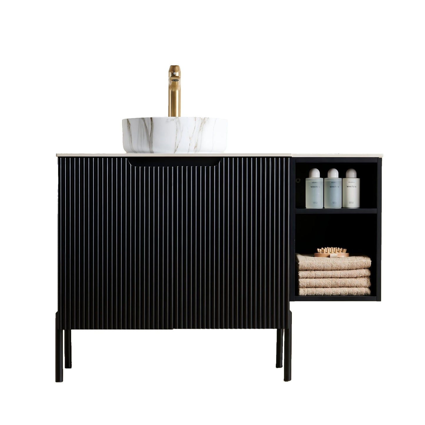 Turio 42" Bathroom Freestanding and Wall Mounted Storage Cabinet