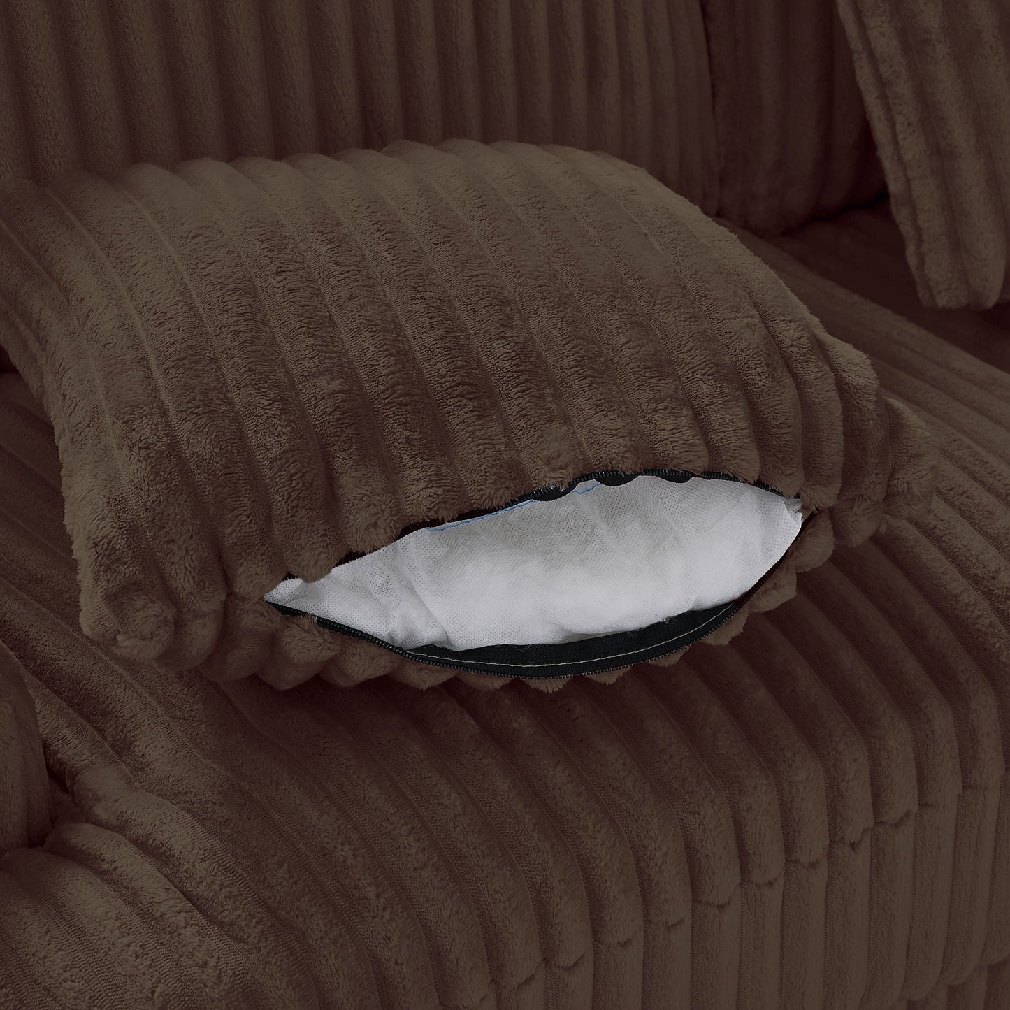 Oversized Sectional Sofa U - Shaped Sofa Couch Modern Sofa Upholstered In Soft With A Chaise Lounge For Living Room