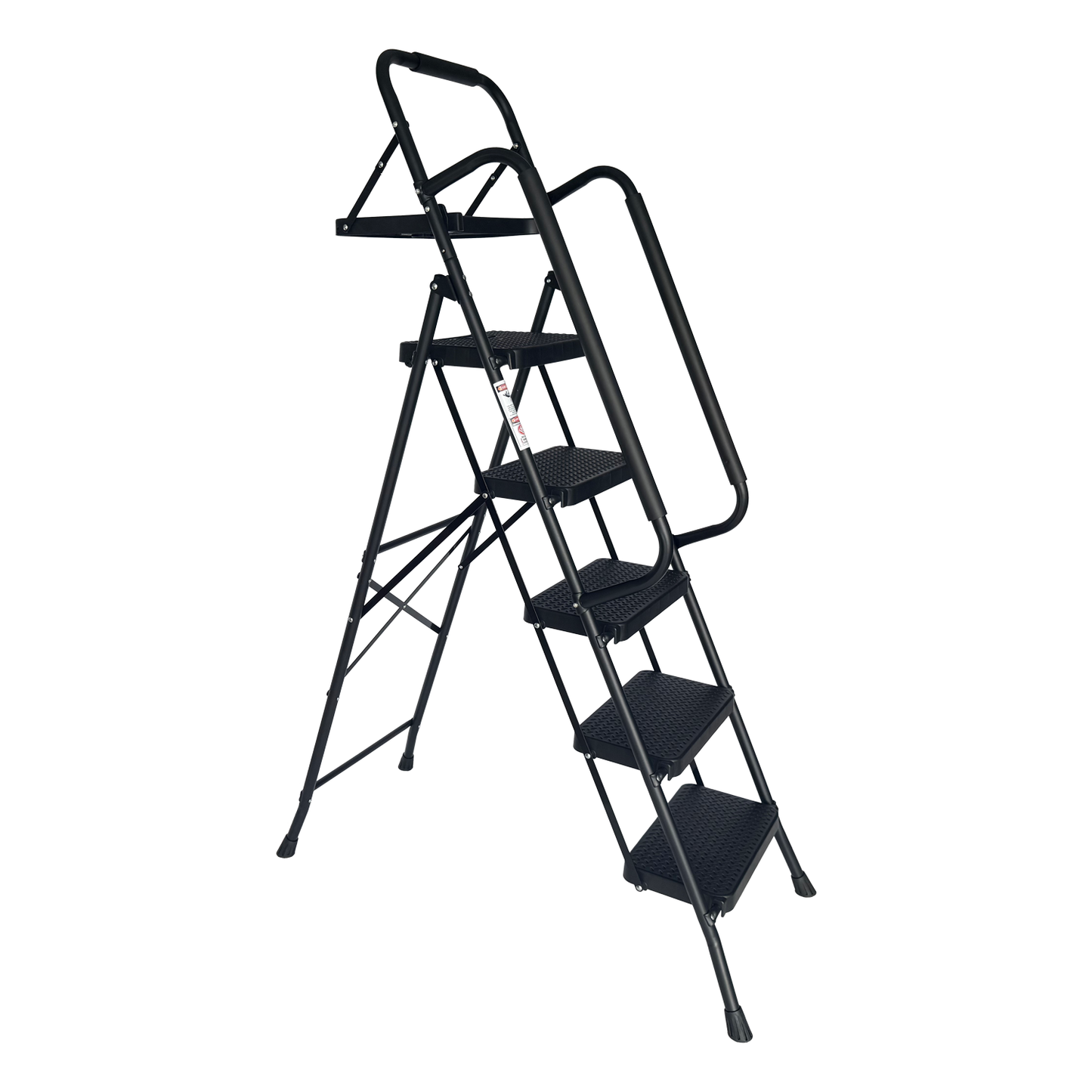 Folding Step Ladder with Wide Anti-Slip Pedal