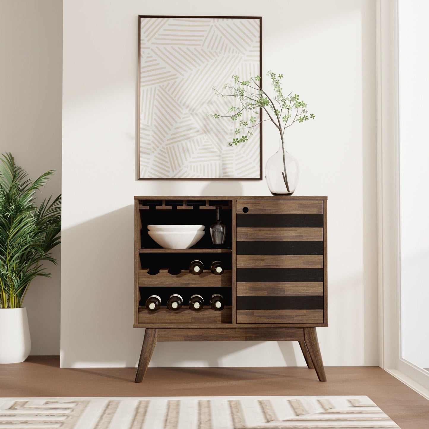 Clarkson - Wine Cabinet - Brown