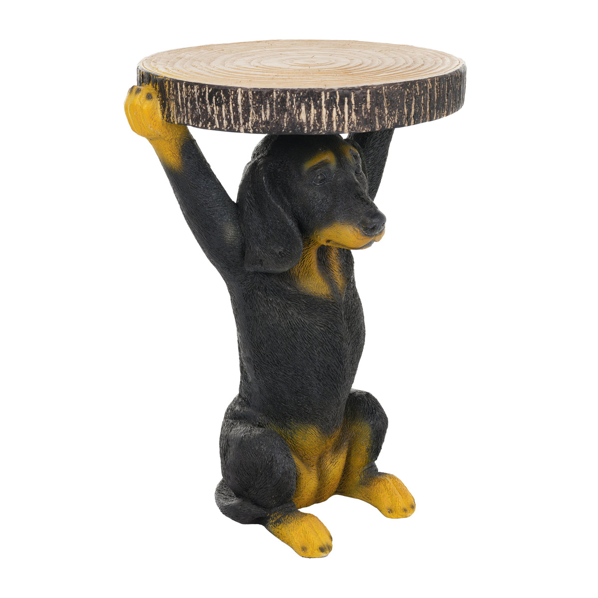 Whimsical Black Dog MGO Side Table