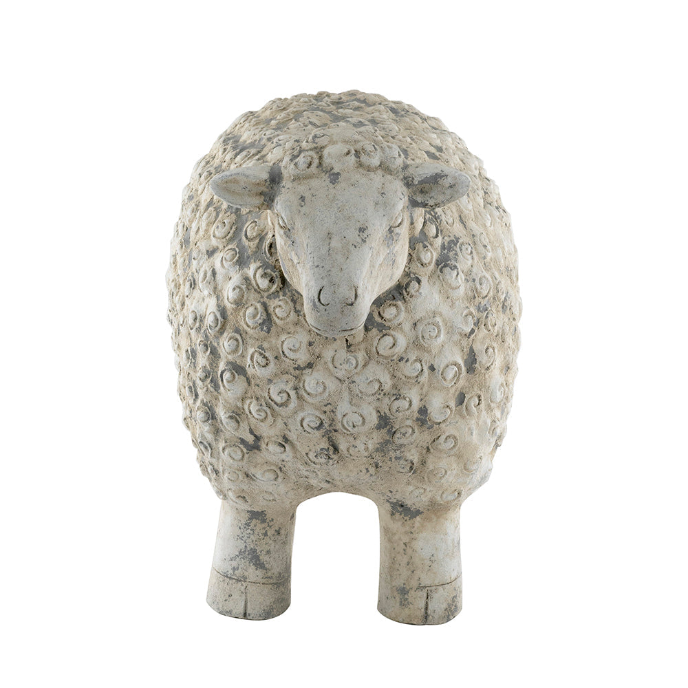 25.5x13x18" Magnesium Sheep Figurine with Weathered Finish