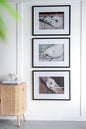 Rope Wall Art With Frame, Wall Decor For Living Room (Set of 3) - White / Black