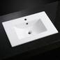 30Inch x 18.5Inch Ceramic Bathroom Vanity Sink Top with Single Hole