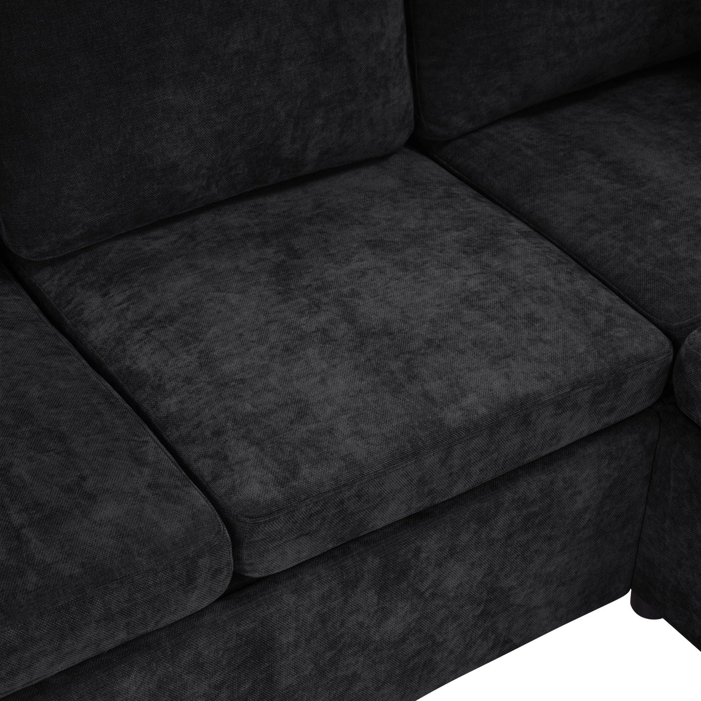 Modern L Shaped Sectional Sofa Bed With Hidden Storage Upholstery