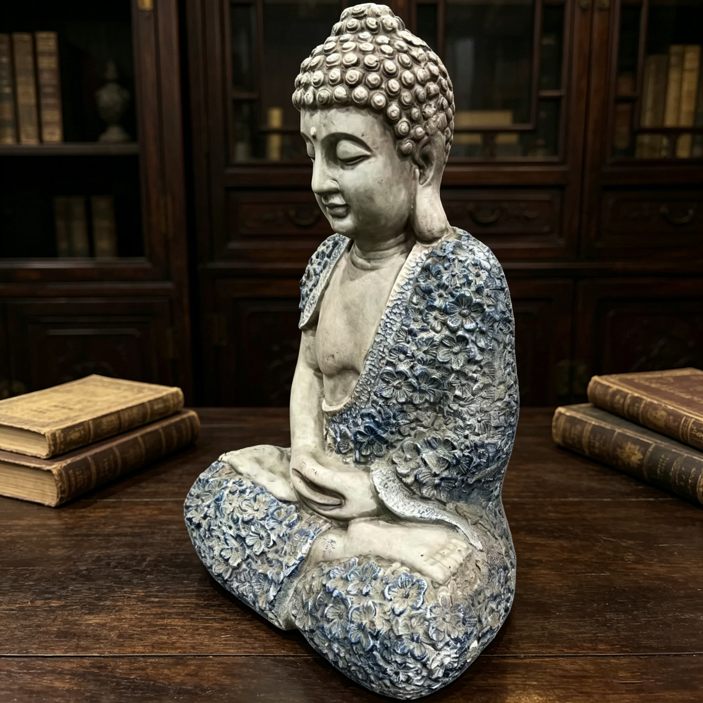 16'' Weatherproof Resin Buddha Garden Statue
