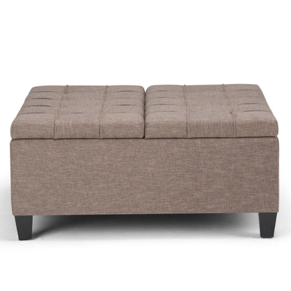 Harrison - Coffee Table Storage Ottoman - Tanners Brown
