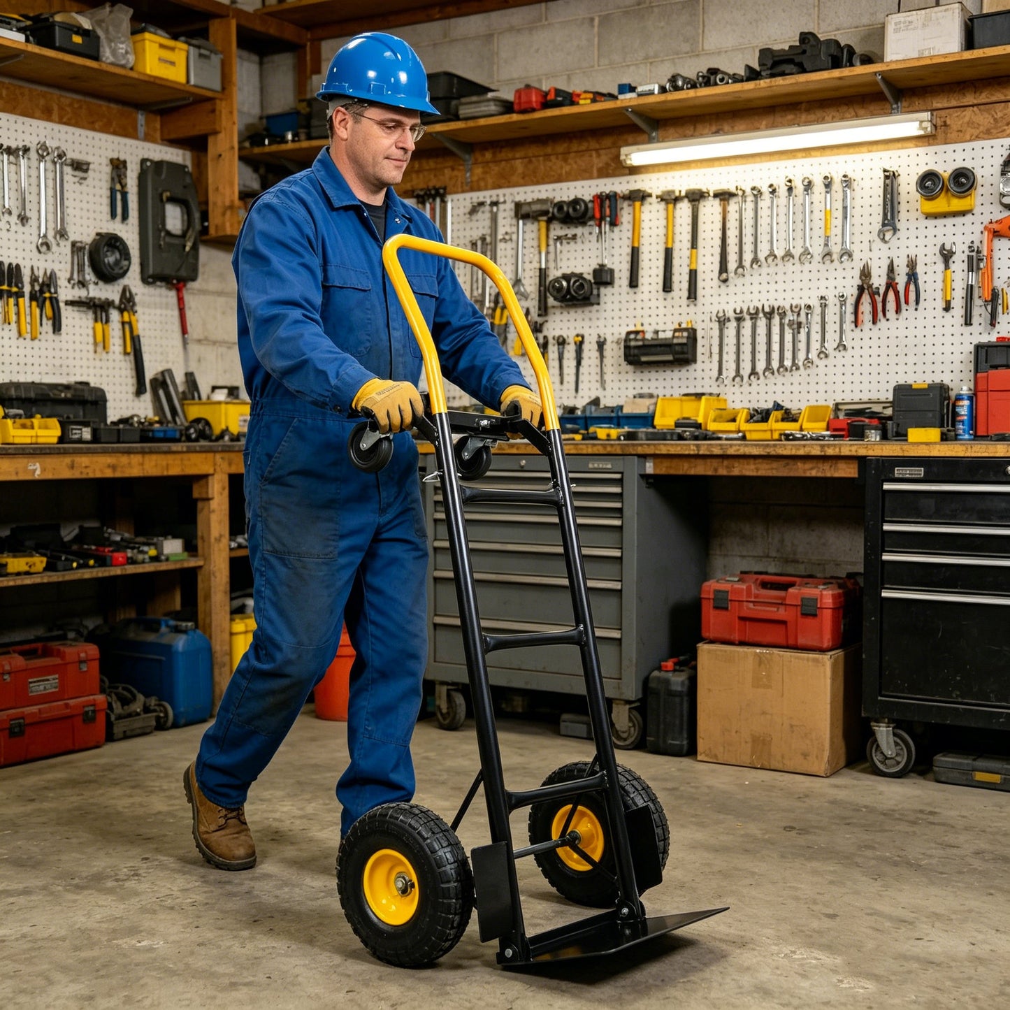 HT1006BK-YL Hand Truck Dual Purpose Cart