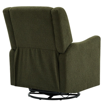 Wide Wingback Swivel Glider Rocker Recliner Chair