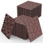 New Stone Texture 12" Patio Deck Tiles, 44pcs