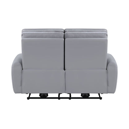 Jeromie - Power Motion Loveseat With USB Port - Gray