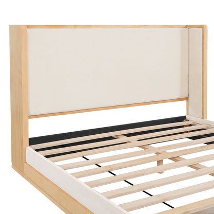 Mid-Century Modern Wood Bed Frame