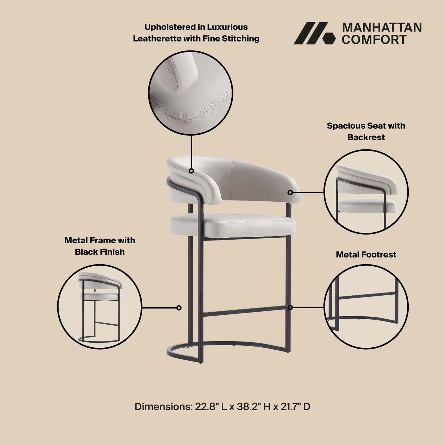 Augusta - Counter Stool