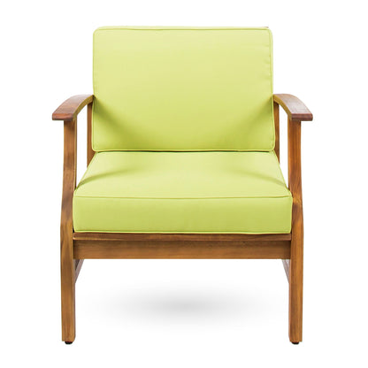 Perla Contemporary Club Chair with Water Resistant Cushion