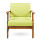 Perla Contemporary Club Chair with Water Resistant Cushion