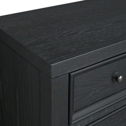 8 Drawer Dresser With Framed Fronts And Smooth Metal Glides