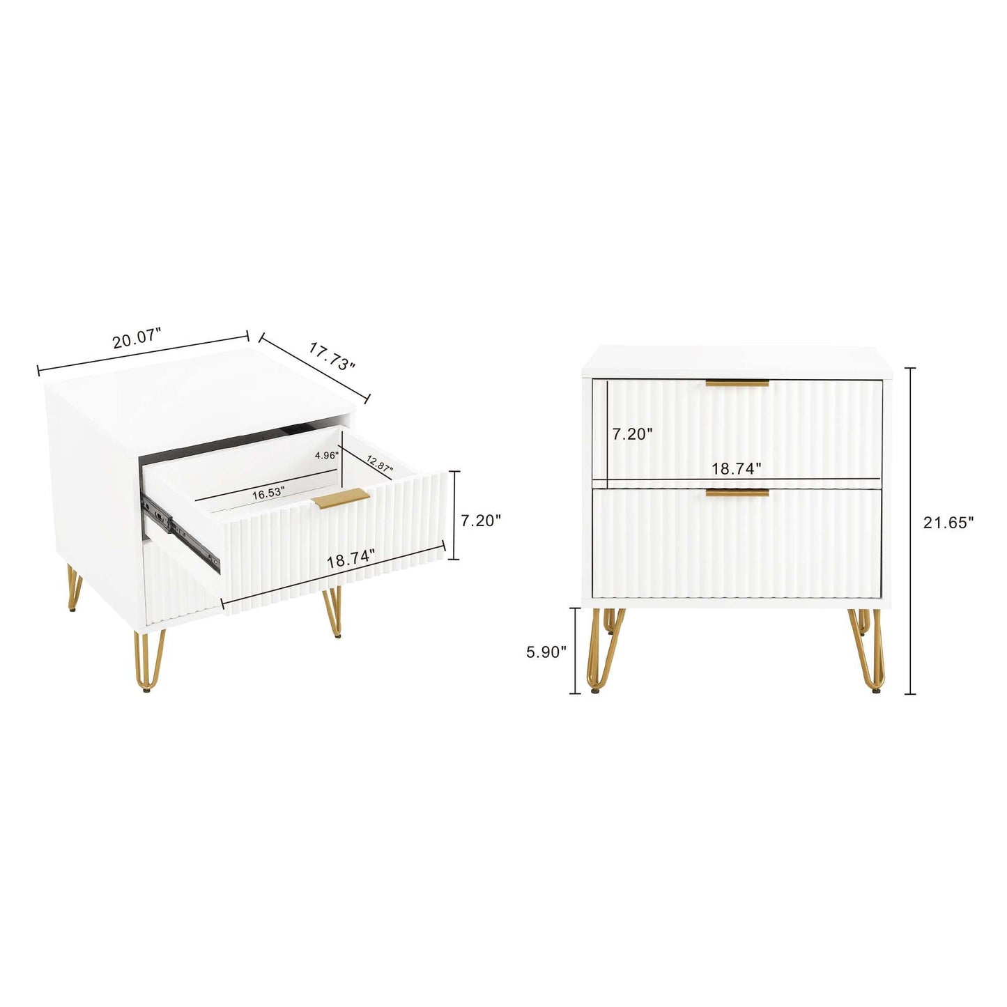 Dumbo - Nightstand With 2 Drawers