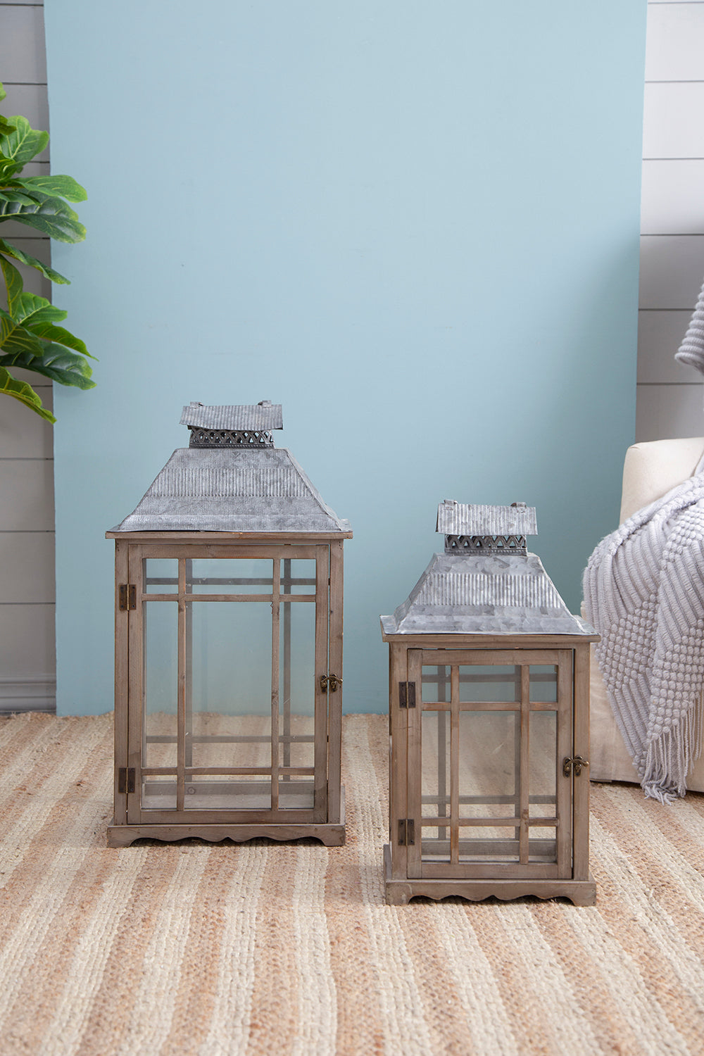 S/2 Classic Scape Lanterns