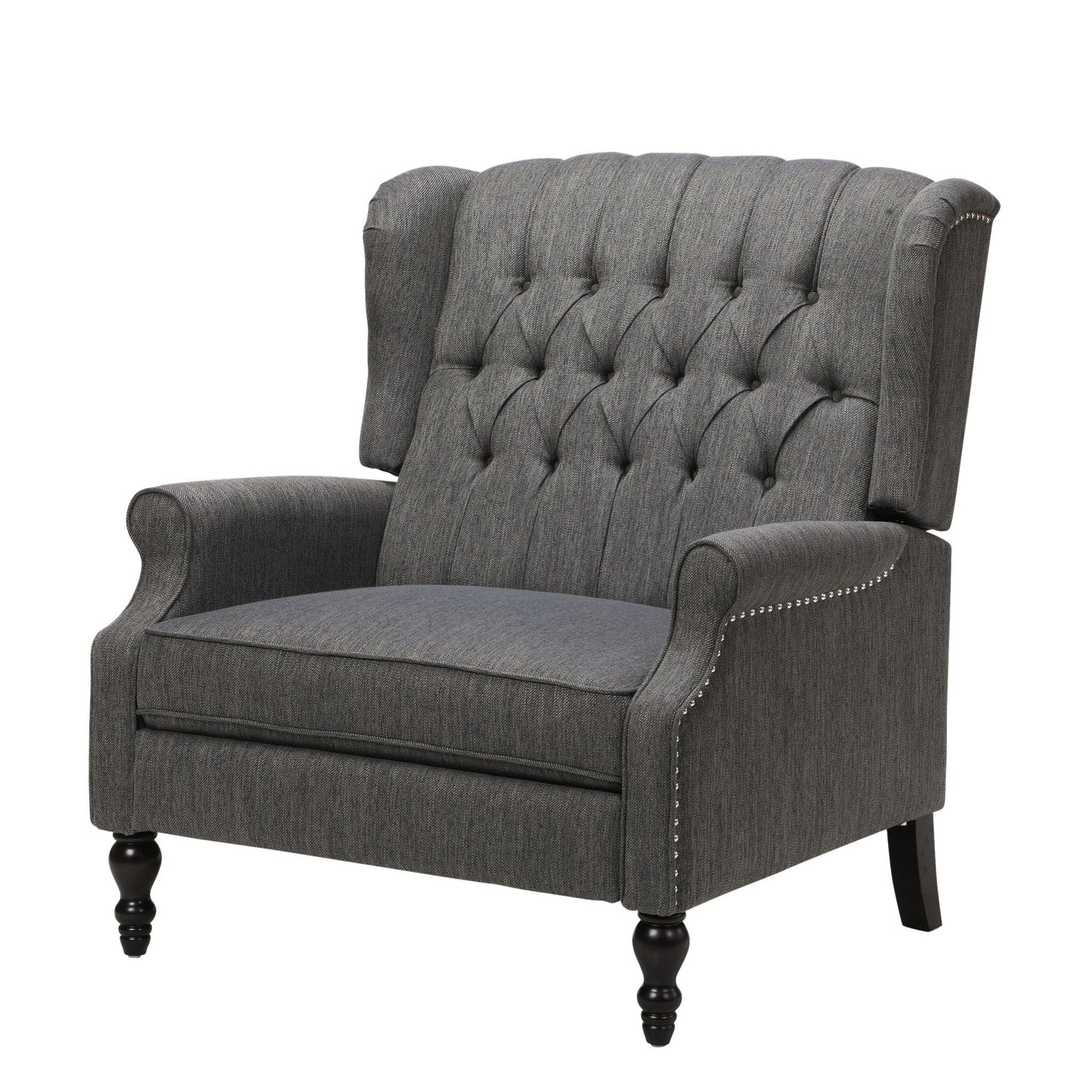 Dunham Contemporary Fabric Tufted Oversized Pushback Recliner