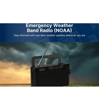 Emerson AM/FM/WB Emergency Radio with Telescopic Antenna