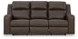Lavenhorne - Rec Sofa W/Drop Down Table - Granite