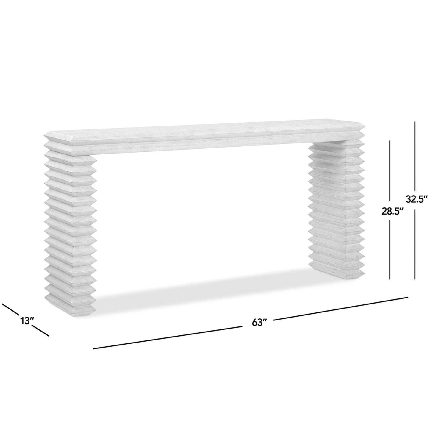 Veda - Geometric Waterfall Table
