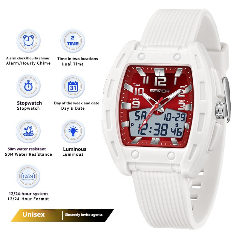 A Sporty Stylish And Energetic Unisex Bucket-style Wristwatch