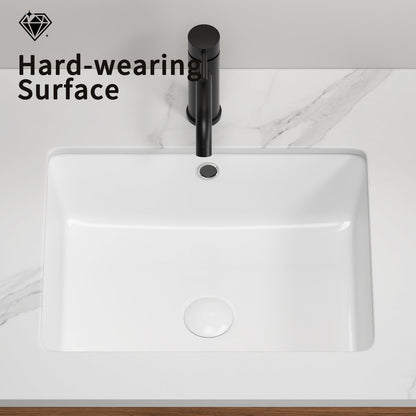 Rectangular Undermount Bathroom Sink