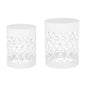 Outdoor Metal Side Table Set of 2
