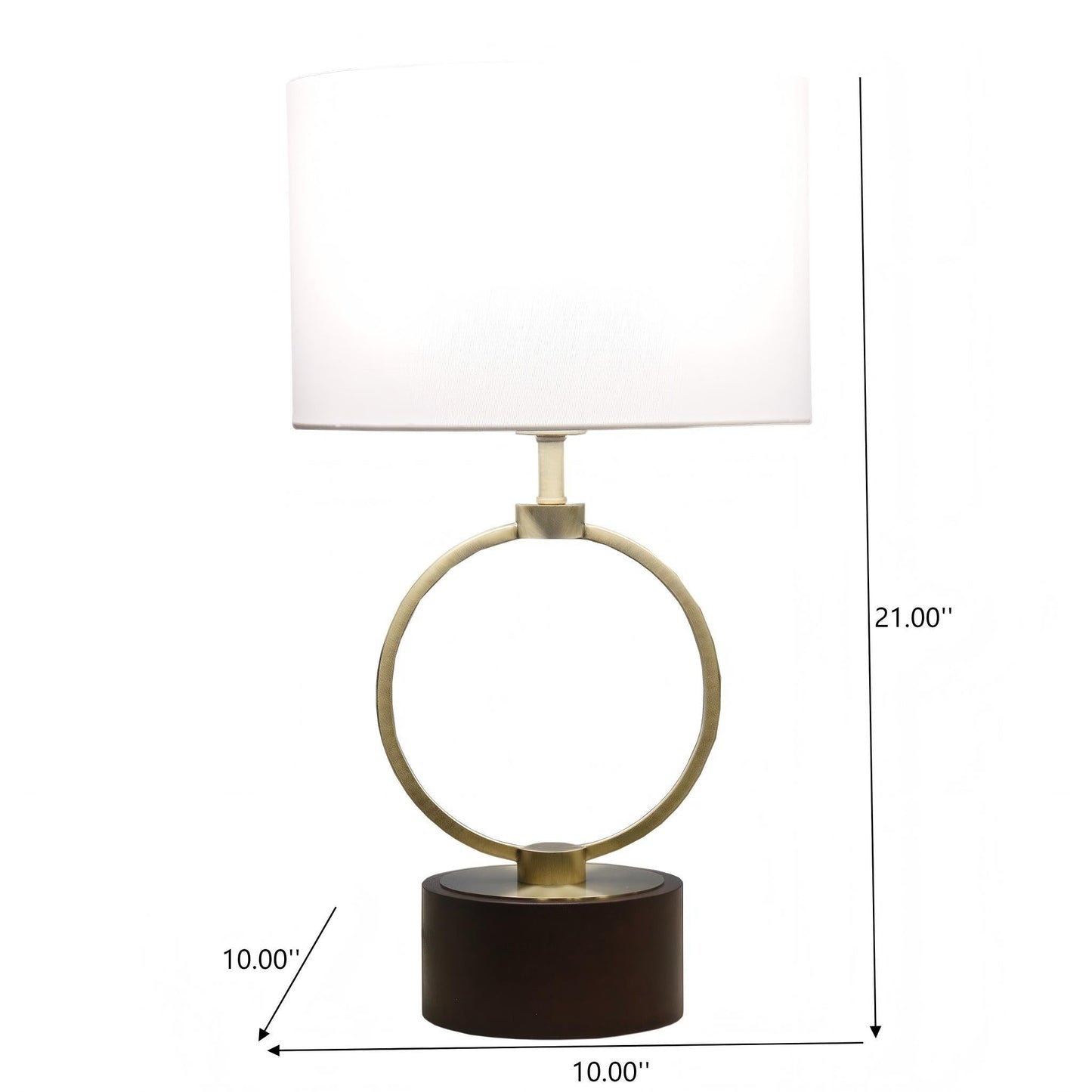 Nordic Home Creative Bedroom Table Lamp with Grid Metal Circular Design