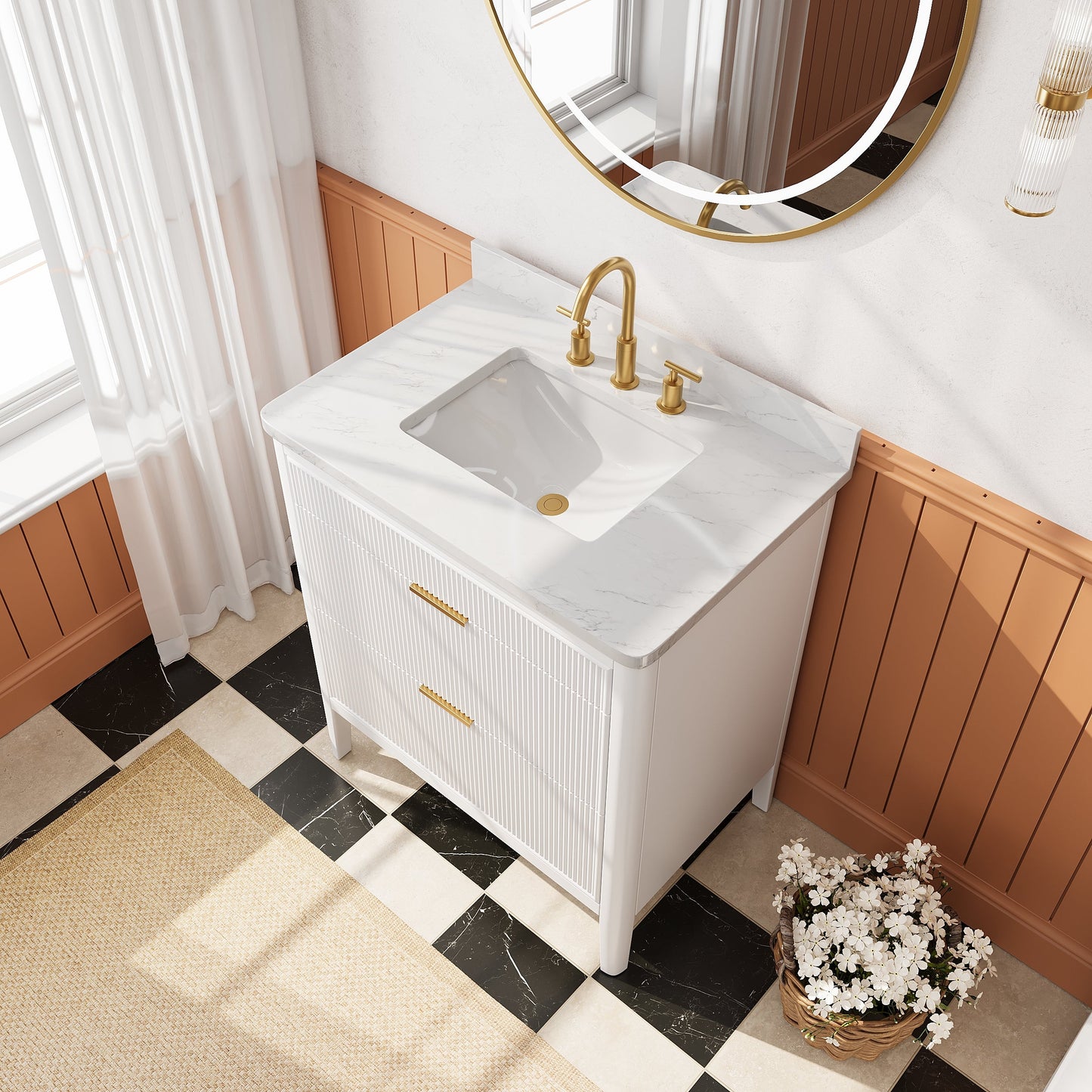 Fully Assembled 30'' Bathroom Vanity