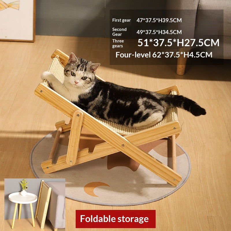 Cat Scratching Board, Scratching Mat, Cat Nest, Integrated Solid Wood Sisal Mat, Scratch-Resistant And Not Easy To Shed, Cat Lounge Chair, Rocking Bed, Pet Supplies