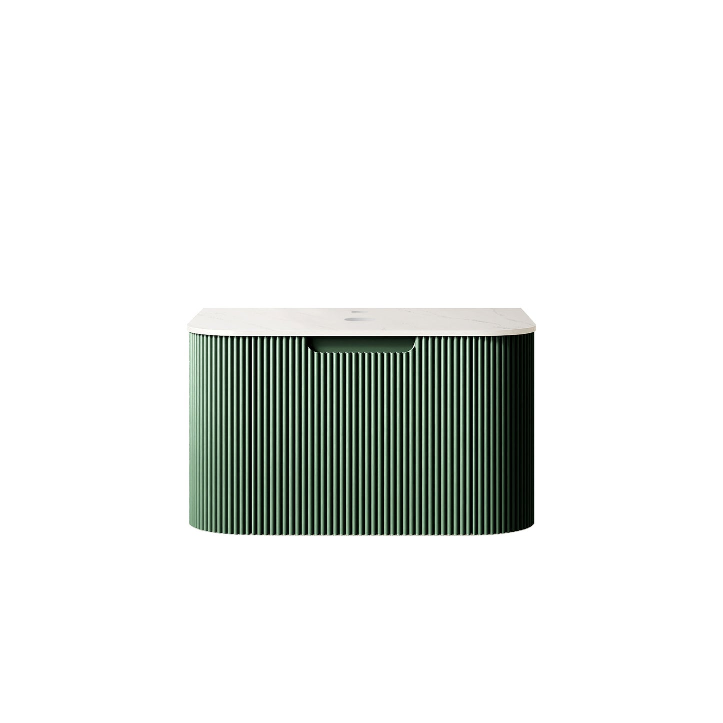 DINA 24'' Wall Mounted Plywood Cabinet with Carrara
