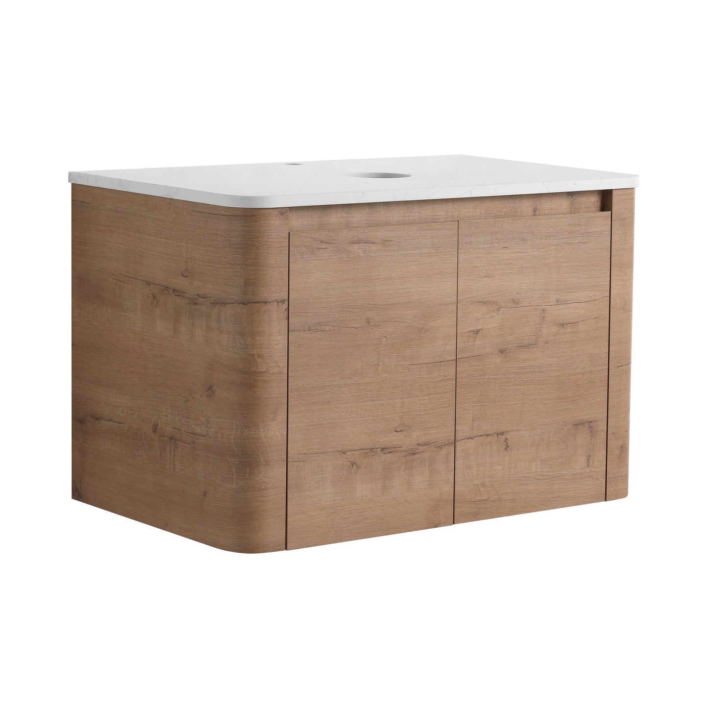 30" Wall-Mounted Bathroom Vanity with 2 Soft-Close Doors
