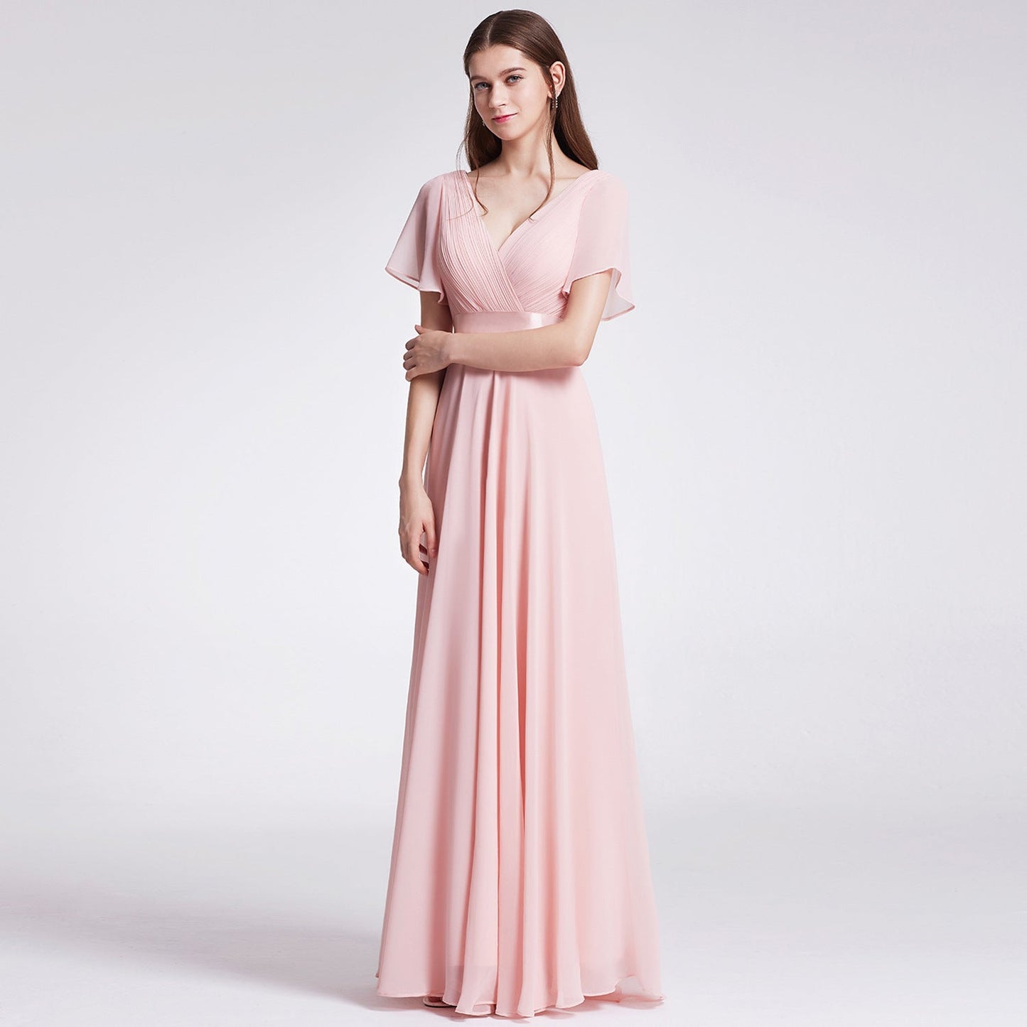 Long Sweet Slim Wedding Performance Chorus Evening Dress