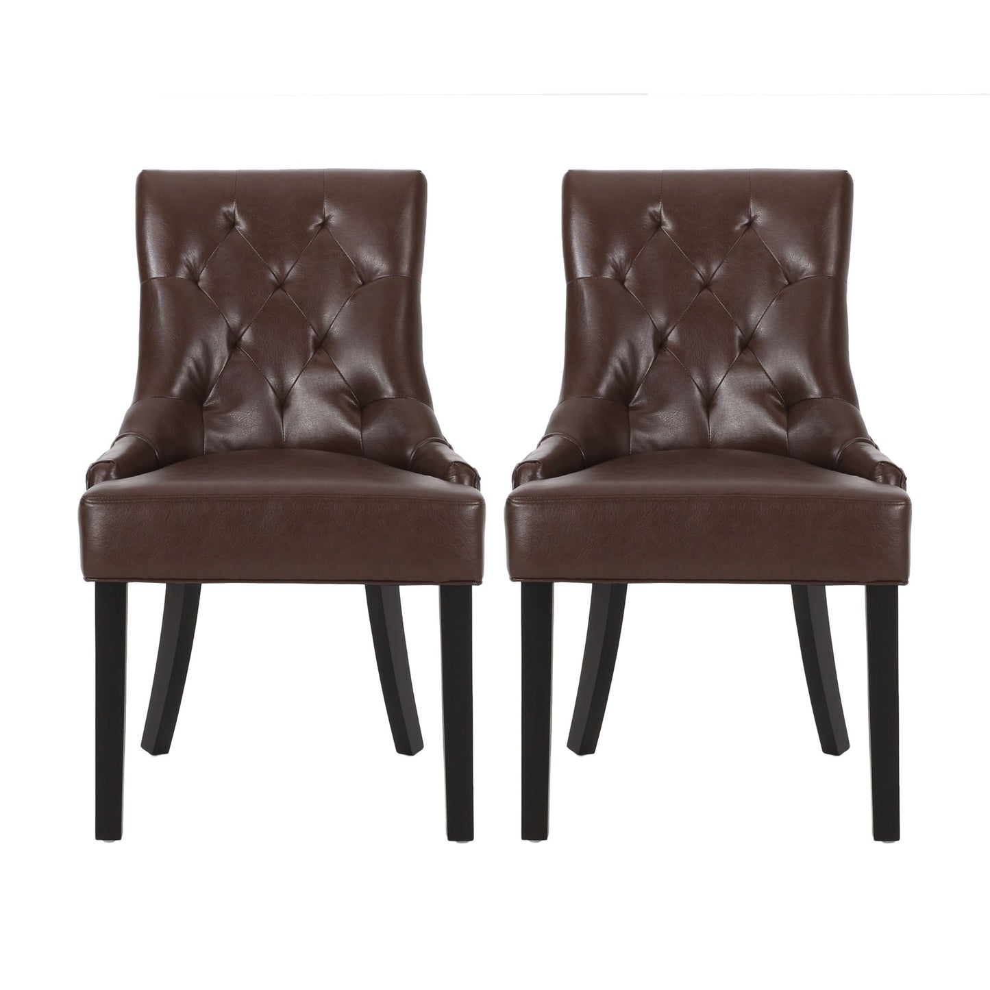 Cheney Contemporary Dining Chair Tufted Upholstery (Set of 2)