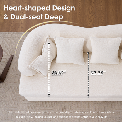 2-in-1 Foldable Sofa Bed with 4 Pillows