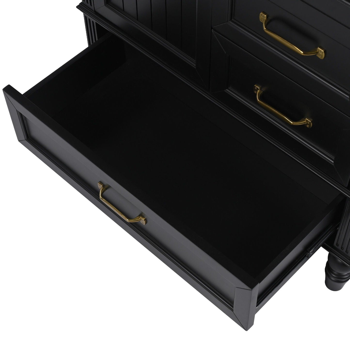 30" Bathroom Vanity With Sink, 3 Drawers, Adjustable Feet