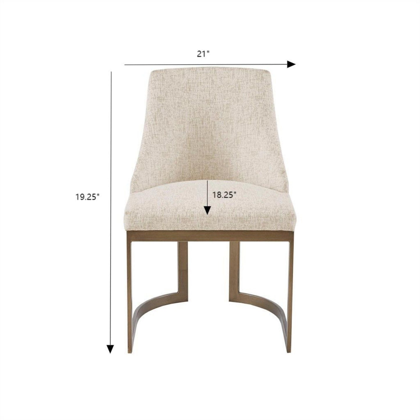 Contemporary Modern Accent Dining Chairs (Set of 2)