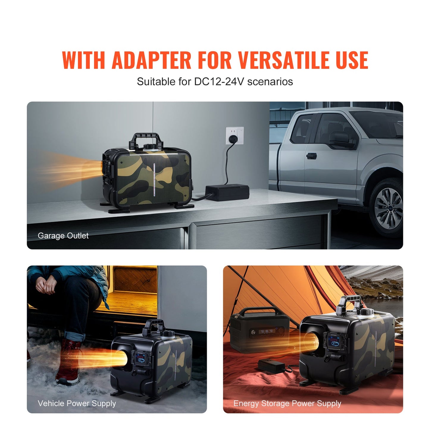 Diesel Air Heater 8KW 12V/24V Bluetooth APP Remote Control