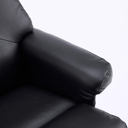 Upholstered Heated Massage 360° Swivel Accent Chair With Ottoman