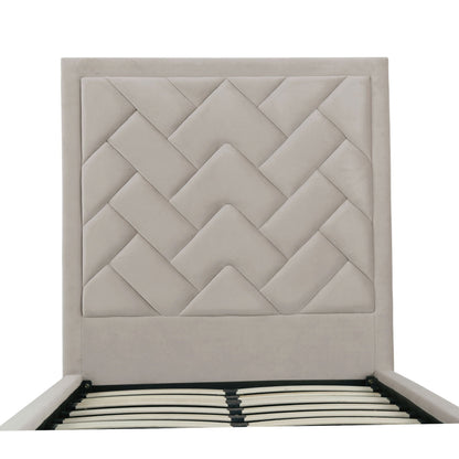 Crosby - Bed With Upholstered Headboard And Slats