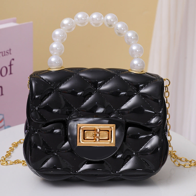 Handheld Candy Bag Solid Color Single Shoulder Strap