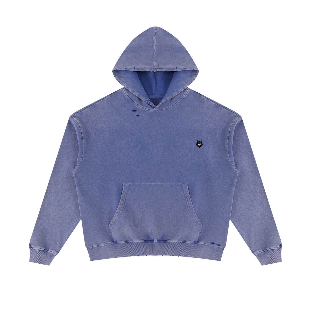 Loki & Ivy Unisex Mineral Wash Distressed Hoodie