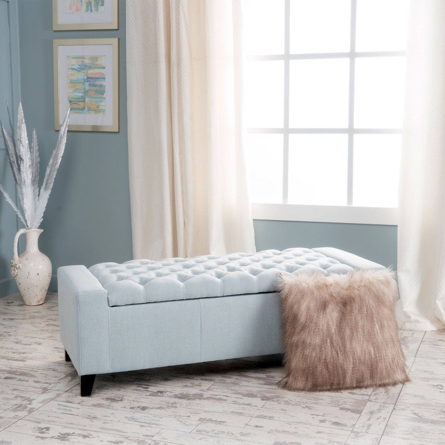 Guernsey Ottoman Storage With Tufted Top