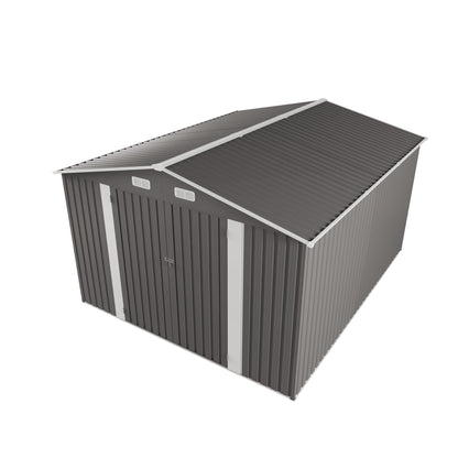 Outdoor Storage Shed With Lockable Doors