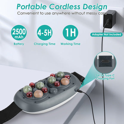 Electric Tummy & Cellulite Massager – 5 Modes, 3 Heat, 3 Speeds